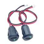1/10pc USB Type C Input Type Charging Socket With LED Lights Plate 2pin Waterproof USB-C Power Port TYPE-C Female Connector Jack