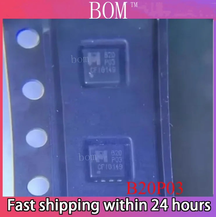 10-50pcs/lot Brand new IN Stock EMB20P03V B20 P03 B20P03 EMB20N03V B20 N03 B20N03 QFN8 P channel MOS Field effect tube MOSFET