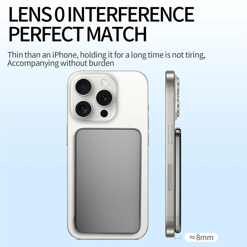 New Ultra Thin Alloy Powerbank Magnetic Power Bank Wireless Fast Charger For iPhone 16 15 14 13 12 Backup Battery For Magsafe