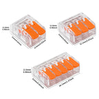 Mini Quick Lever Wire Connector Electrical Splicing Household 2/3/5 Ports Home Lighting Universal Terminal Blocks Led 0.2-6mm²