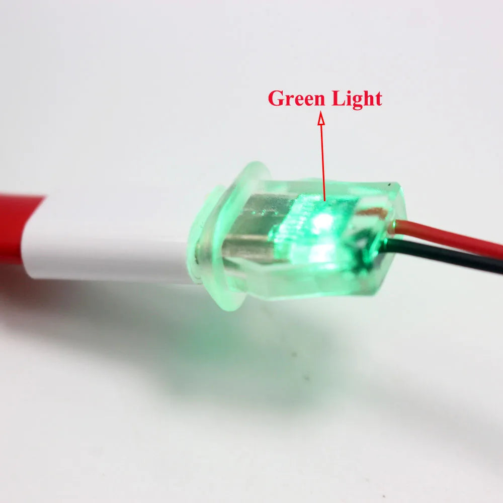 5A USB-C Type Waterproof USB Connector Direct Compression Female Base Socket Charging Interface With Welding Wire LED Lights