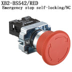 1Pcs Button Switch Self Reset Small Mushroom Head Emergency Stop 22mm Knob Key Start Inching Power on XB2-BG21 XB2-BA31 XB2-BS54
