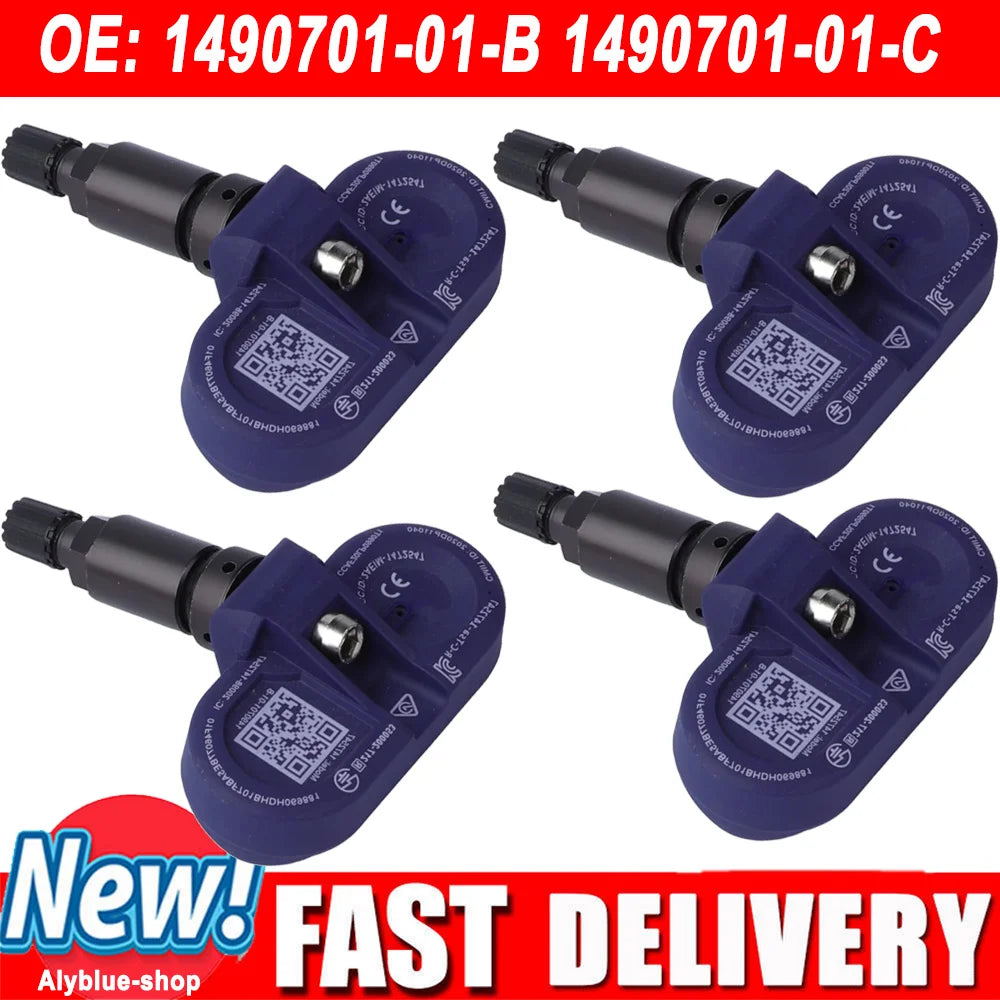1490701-01-B Tire Pressure Monitor Sensors BLE Bluetooth TPMS Sensor For Tesla Model 3 Y S X 2020-2025 Replaces 1490701-01-C