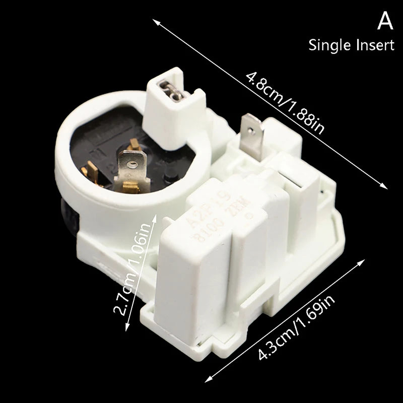 Fridge Compressor PTC Relay And Overload Protector Start Relay Connected Overload Protection Relay For Shrinking Starter