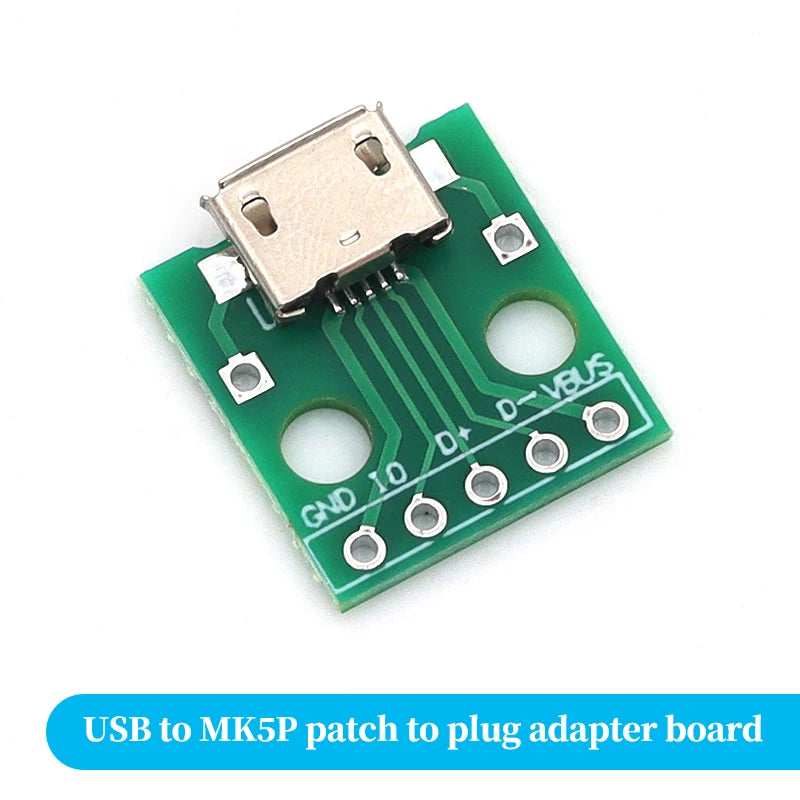 Micro Mini USB USB A Male USB 2.0 3.0 A Female USB B Connector Interface to 2.54mm DIP PCB Converter Adapter Breakout Board