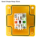 dailyWaterproof Emergency Stop Push Button Box 10A Safety Power Off  for Factory Automation and Equipment Protection