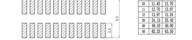 10Pcs  2.54mm /2.0mm /1.27mm Pitch SMD SMT Double Row Male PIN Header 2*2/3/4/5/6/7/8/10/12/20/40/50 PIN Strip Connector
