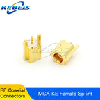 5PCS MCX-KE MCX-JE MCX-KWE MMCX-KE MMCX-JE MMCX-KWE MCX MMCX Male Female Socket PCB Board Socket Right Angle 90 Degree Connector