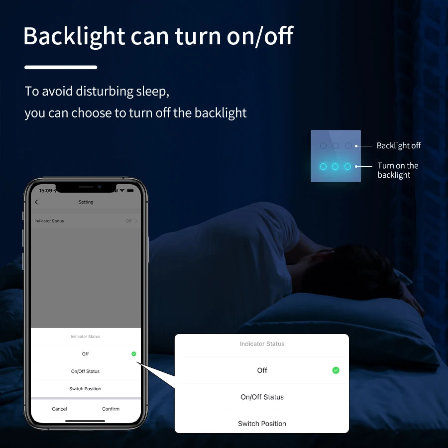 Tuya WiFi Smart Switch Brazil Standard 4x4 Size Touch Sensor 4/6/8 Gang Wall Light Switch Voice Control By Alexa Google Home