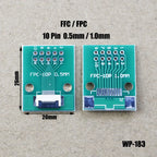 1pcs FPC/FFC Welding 0.5 Seat Connection 0.5mm Pitch Connector SMT To 2.54mm Flexible Cable Adapter Board 6 8 10 20 50 60 80 Pin