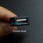 1 Piece USB Male and Female Head to XH2.54-2P Terminal Wire, 2-Core Power Cable, USB Socket to PH2.0 Terminal Adapter Cable