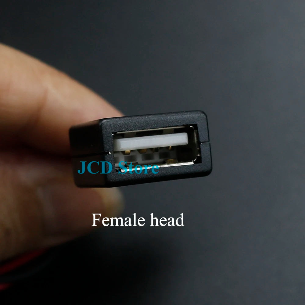 1 Piece USB Male and Female Head to XH2.54-2P Terminal Wire, 2-Core Power Cable, USB Socket to PH2.0 Terminal Adapter Cable