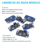 LM2596 Step Down Module DC to DC Adjustable Buck Converter Voltage Regulator Conversion Power Supply Module LM2596