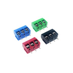 10/50PCS PCB Terminal Block Connector Pitch 5.0mm KF301 Straight Pin 2P 3P Screw PCB Terminal Blocks Connector Assortment Kit