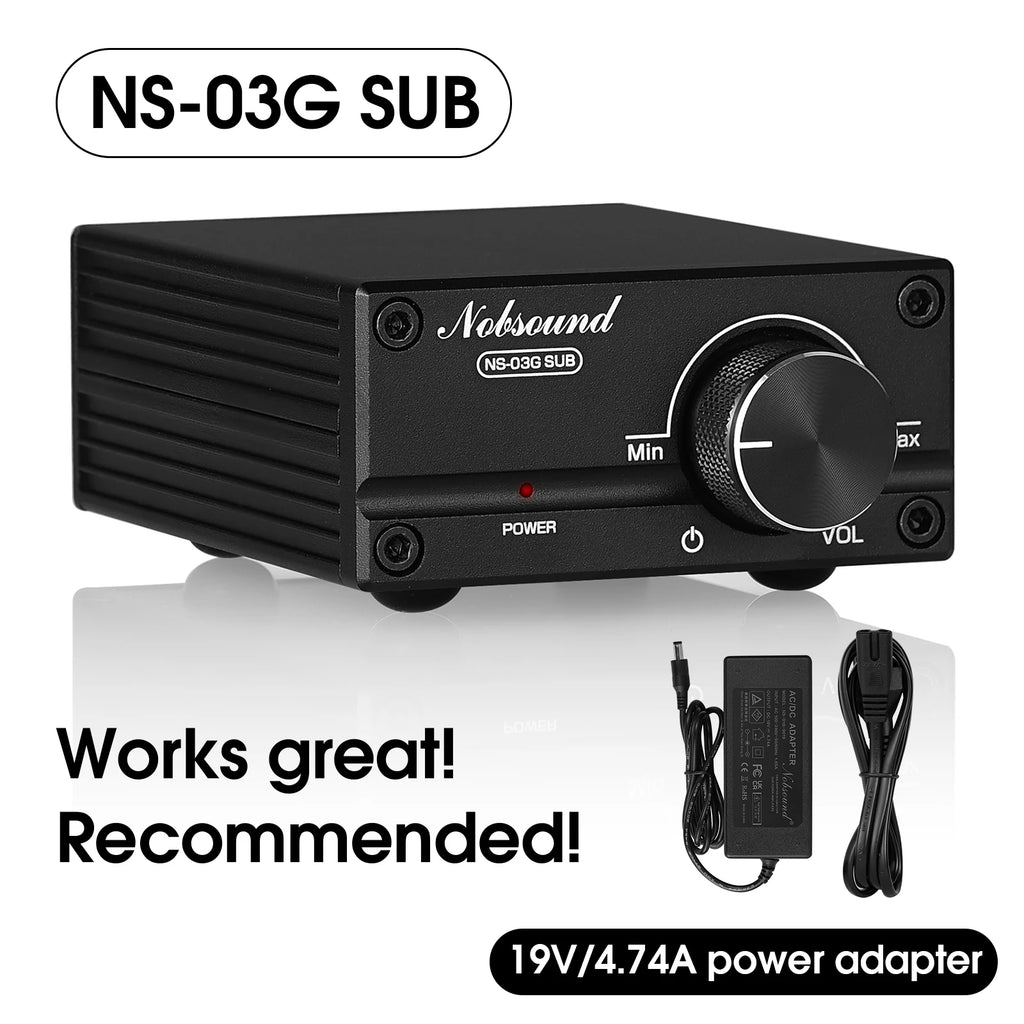 Nobsound Latest Mini 100W Subwoofer / Full Frequency Power Amplifier Mono Channel Audio TPA3116D2 Amp