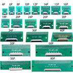 1Pc FPC/FFC Welding 0.5 Seat Connection 0.5mm Pitch Connector SMT To 2.54mm Flexible Cable Adapter Board 6 8 10 20 50 60 80 Pin