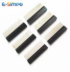 10pcs 2.54mm PC104 Industrial Long Square Pin 2X16P 2X20P 2X25P/32P/40P PH8.5+2.5mm Double Row Gold Motherboard Female Header