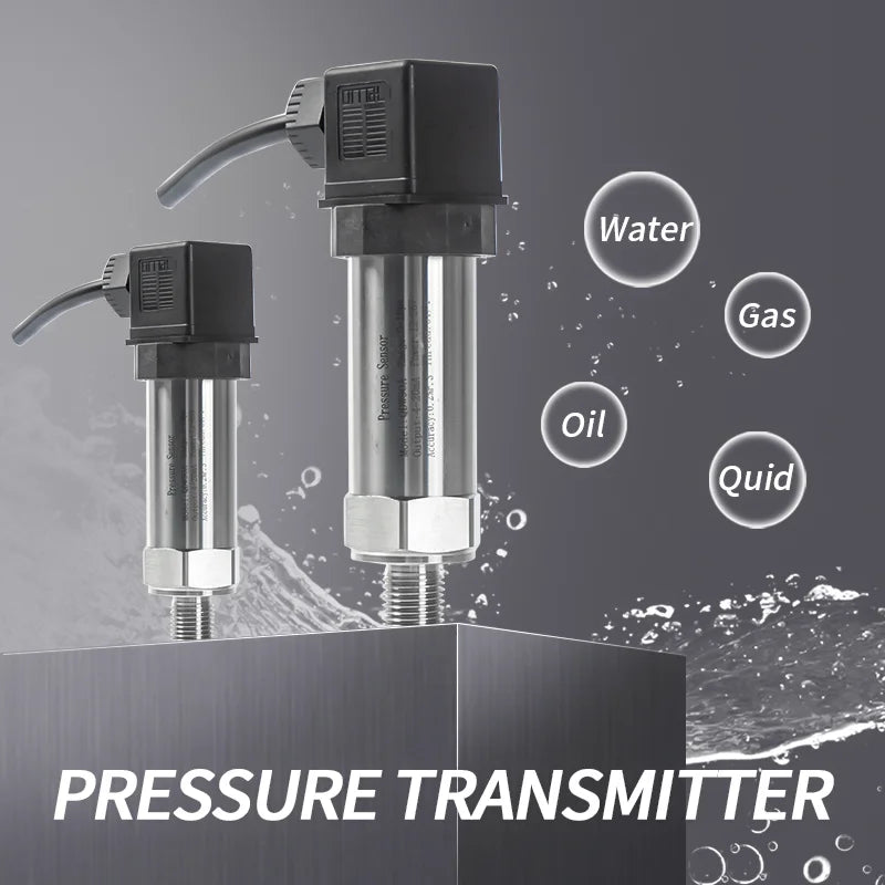 G1/4 Pressure Sensor Transmitter 0-0.1bar 0.3bar 5bar 10bar 100bar Pressure Sensor 4-20mA 0-3.3V 0-10V Pressure Transducer