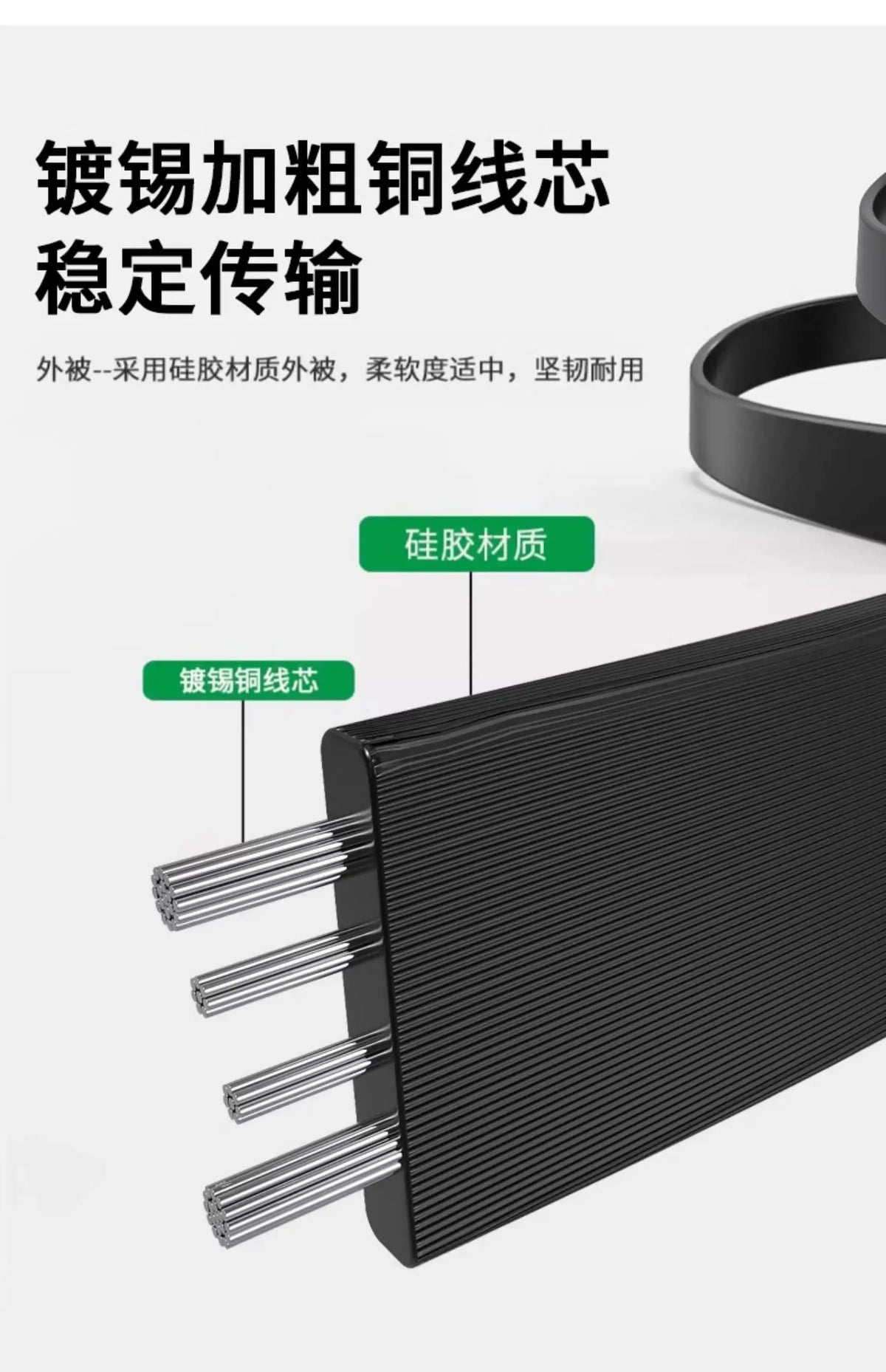 65W USB 1 to 2 Fast Charging Elbow Computer Extension Cord Flat Data Cable Mobile Phone Car Expander Carplay Splitter 10/20cm