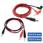 DC to 4MM Banana Connector Wire DC 5.5 X 2.5/2.1MM Power Adapter Connection Cable DC Male to Gun-type Lantern Head Plug Line