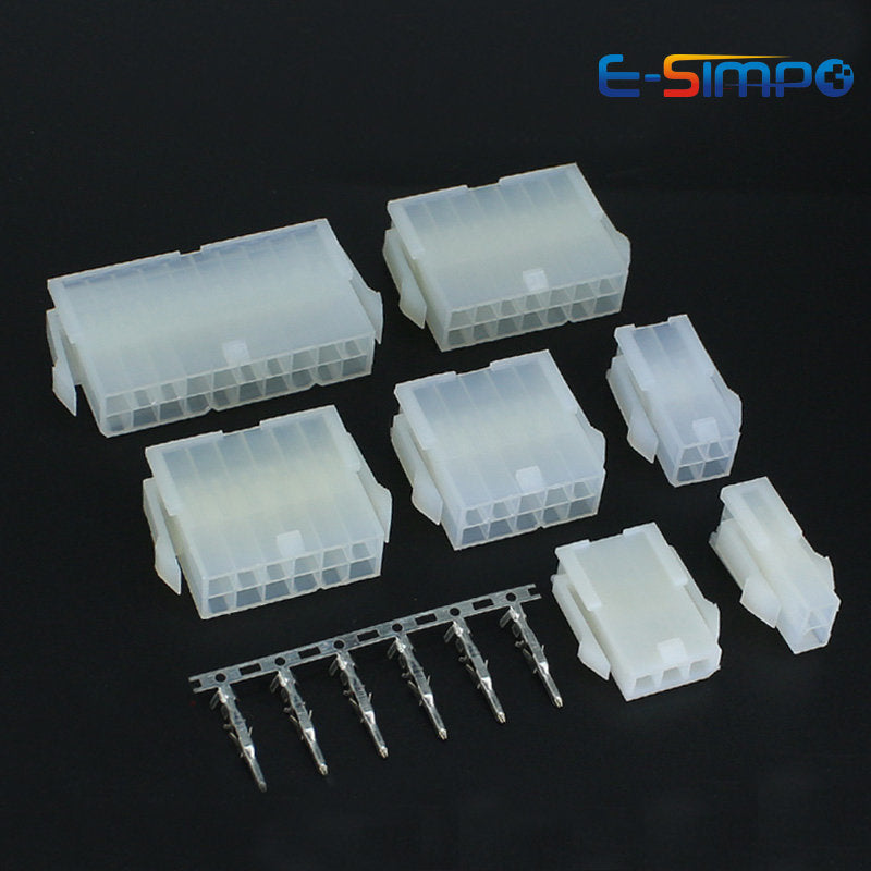 10pc 5559-R 4.2mm Automotive Wiring Dual Row Female Receptacle Housing Connector 2x1-2x12P for PC Graphic Card PCI-E ATX Power