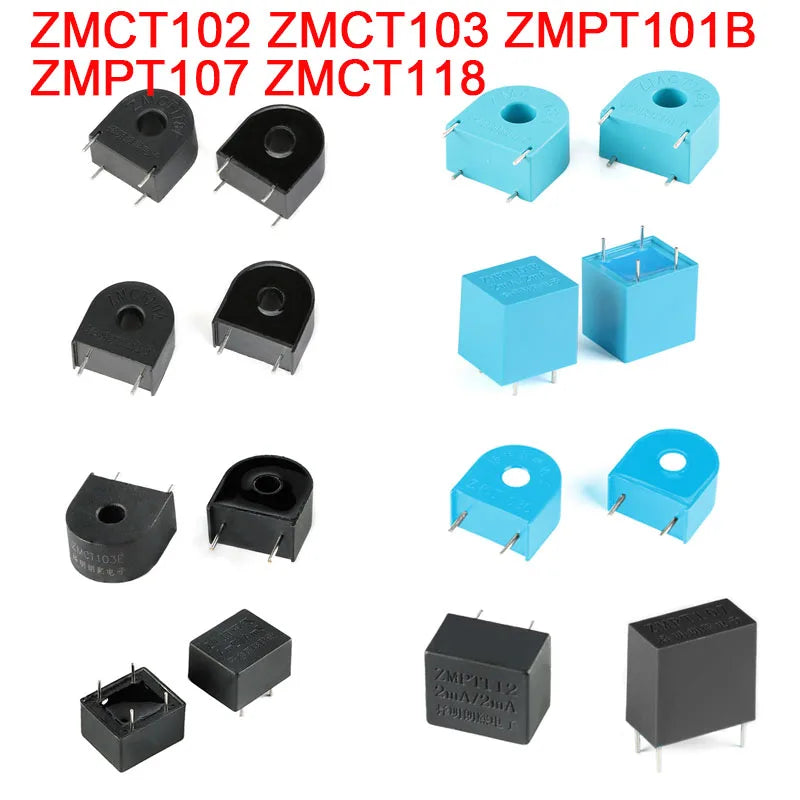 5Pcs/1pc ZMCT102 ZMCT103 ZMPT101B ZMPT107 ZMCT118F/A Precision Phase Voltage Transformer Output Voltage Sensor Current Sensor