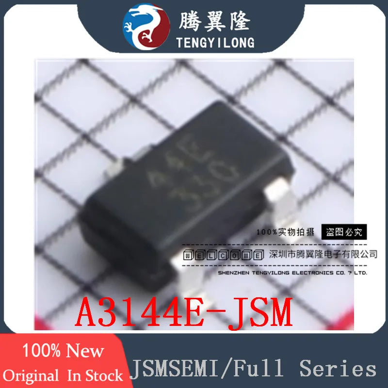 10pcs 100% New Original 44E-JSM A3144 A3144E-JSM JSM402F JSM421 JSM422 SOT-23 JSMSEMI (Jiesheng Micro) chip