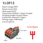 Wire Connector Quick Splitter Mini Splicing Universal Conductor Wiring Cable LED Terminal Block Push-in Electrical Connectors
