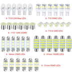 10-42pcs LED Car Interior Lights Bulb T10 6000K SMD LED Replacement License Plate/Reading Light Bulbs Xenon White Interior Light