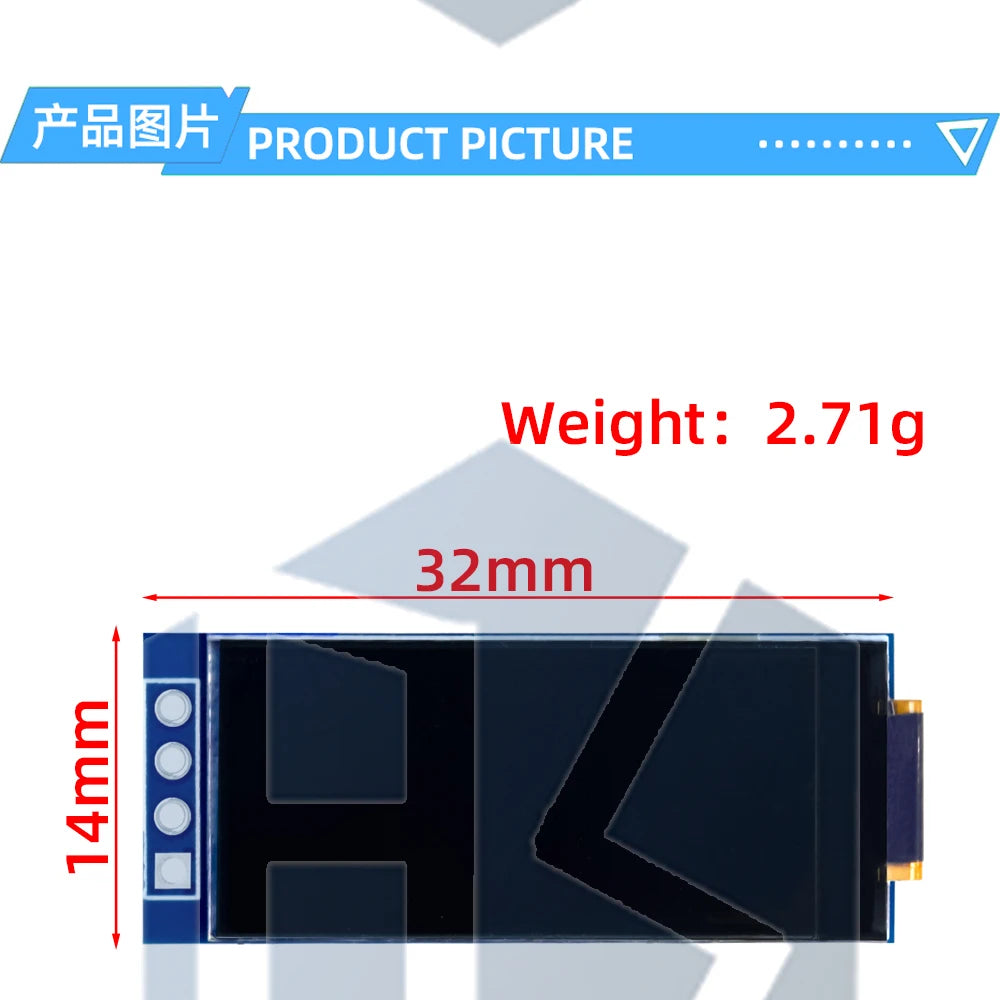 1.09/1.1 Inch OLED Display Module - 128x64 SSD1312 Driver I2C Interface for Arduino (64x128 Resolution, 12864 Type)