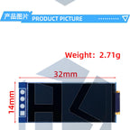 1.09/1.1 Inch OLED Display Module - 128x64 SSD1312 Driver I2C Interface for Arduino (64x128 Resolution, 12864 Type)