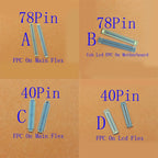 2-100Pcs Charging Lcd Display FPC Connector Usb Plug For Samsung Galaxy A73 A25 A35 A556 A55 A53 A15 A155 A33 A336 40 78 Pin