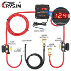 Smart Dual Battery Isolator 12V 140A Smart Isolator Set LCD Display VSR Car Relay Digital Voltage Sensitive Split Charge Relay
