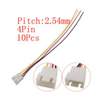 10Pcs Micro JST XH 2.54mm Pitch 2/3/4/5/6 Pin Male Plug / XH2.54 Female Socket Extension Lead Wire Cable Connector 20CM 26AWG