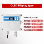 QT-10 CO2 Transmitter NDIR Carbon Dioxide Sensor RS485 4-20mA 0-5V 0-10V 10-30VDC IP65 for Greenhouse HVAC Factory