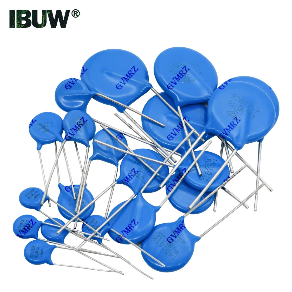 MOV Metal Oxide Varistor DIP Type 07D 10D 14D 20D Series Assorted Models for Electronic Circuit Use
