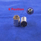 5/20/50/200 pcs Mini Din Plug Male Connector 3 4 5 6 7 8 9 Pin PCB mount Straigh Machined Header Gold Plated Pins Board Solder