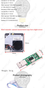 PM Sensor SDS011 High Precision Laser PM2.5 Air Quality Detection Module Super Dust Digital Output