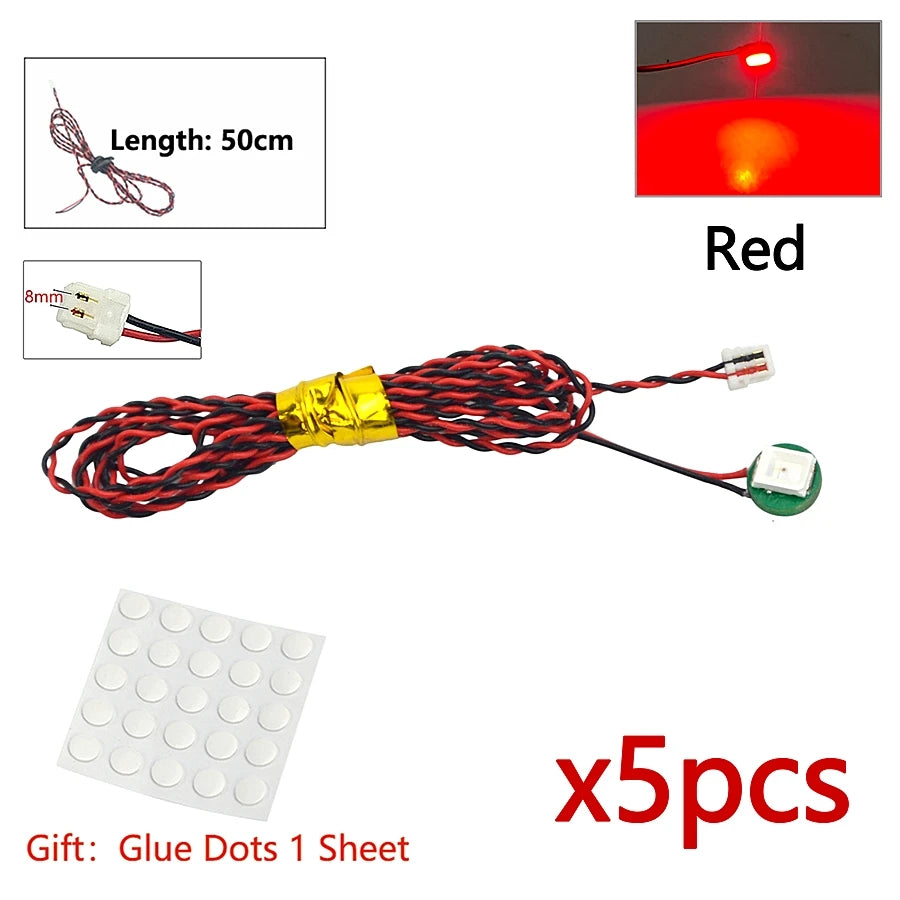 DIY 0.8mm Pin 1x1 1x2 1x4 Length 50cm SMD LED 2835  Remote Control Building Block Flash Lamp City Street Light Bricks