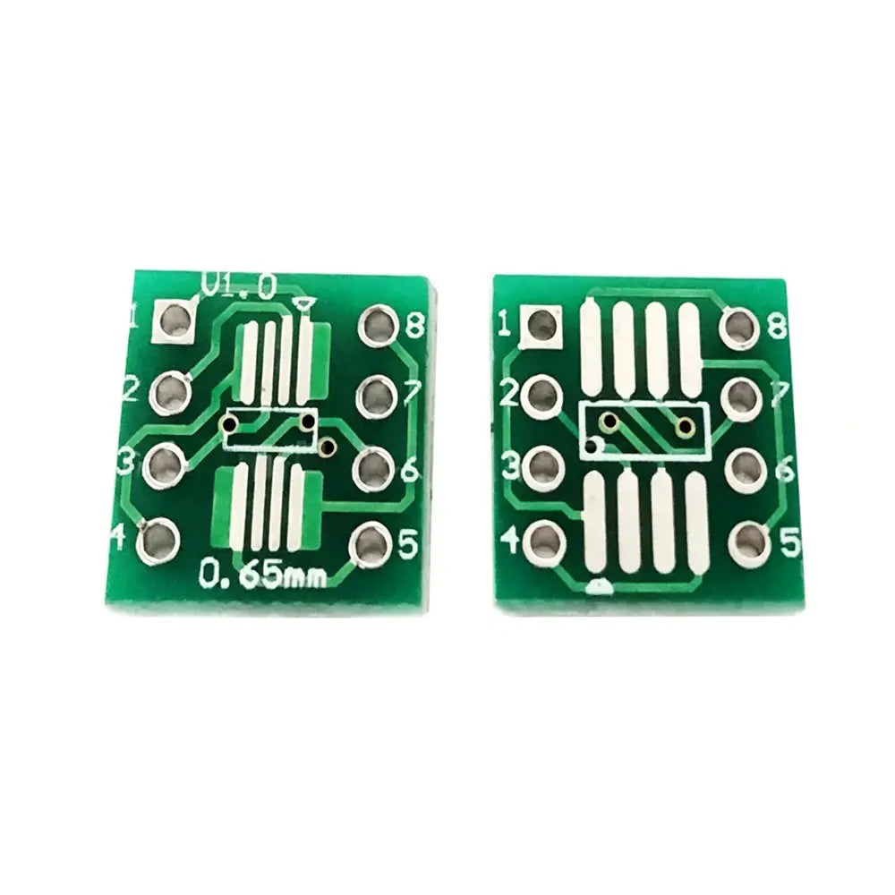 10pcs SOP to DIP patch adapter board SOP8 SOT23 10 SOP16 SOP20 24 SOP28 TSSOP TQFP QFN IC test board PCB double-sided printing