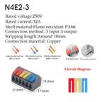 1PC Wire Connector Electric Cable Led Conectors Fast Terminals Blocks Docking Butt Household Electrician Tools For 4mm² 6mm²