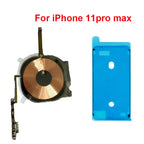Replacement Wireless Charging Coil NFC Antenna & Volume Flex Cable Compatible with iPhone 8/8P/X/XS/XR/11/12 Mini/Pro Max/SE2