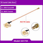 1PC UFL u.FL MHF Female to SMA Female Waterproof RF Coaxial Pigtail Adapter WIFI Antenna Extension Cable RG178