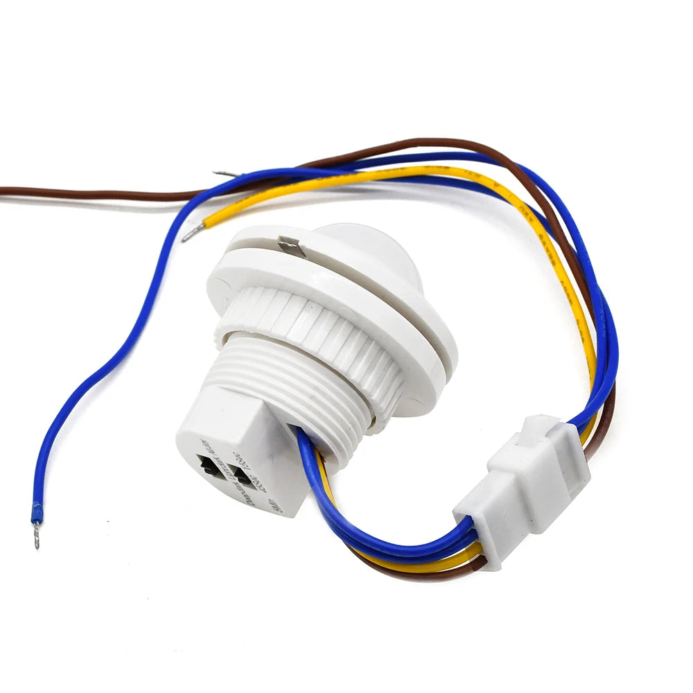 AC85-265V Infrared Motion Sensor IR Detector Switch Auto On Off Adjustable Time Delay Human Body Induction Lamp