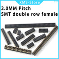 2.0mm SMD double row female header 2x2/3/4/5/6/7/8/10/20/40 pin header connector 2mm spacing bar, suitable for Arduino PCB