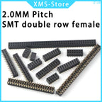 2.0mm SMD double row female header 2x2/3/4/5/6/7/8/10/20/40 pin header connector 2mm spacing bar, suitable for Arduino PCB