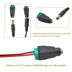 DC 12V Male Female Connectors 2.1*5.5mm Power Plug Adapter Jacks Sockets Connector For Signal Color LED Strip CCTV Camera