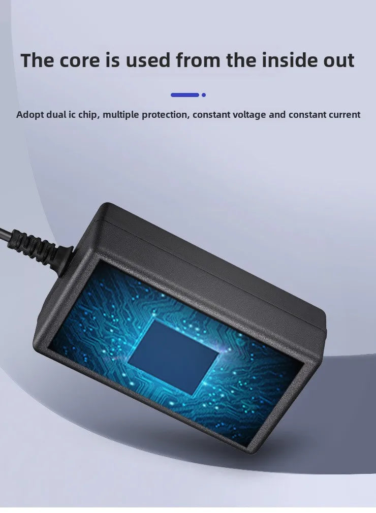 12.6V 16.8V 21V 24V 25V 1A 2A 18650 Lithium Battery Charger DC 5.5*2.1-2.5mm for 3S 4S 5S 6S 12V to 25V Screwdriver Battery Pack