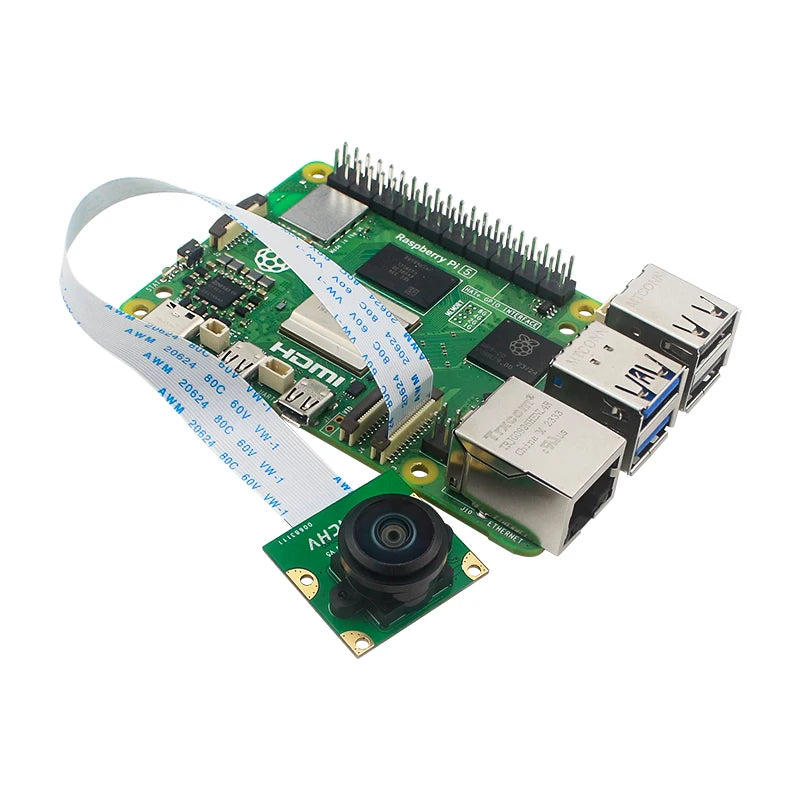 Raspberry Pi 8MP Camera IMX219 Sensor Module 77 130 200Degree Fisheye MINI CSI Interface with 15cm FFC for Raspberry Pi5 PRi Pi5