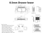 5pcs FPC Connector 0.5mm/1.0mm Pitch Drawer Type Upper/ Bottom Contact Type Socket FFC Flat Cable Socket 4P 5P 6P 8P 10P-60Pin